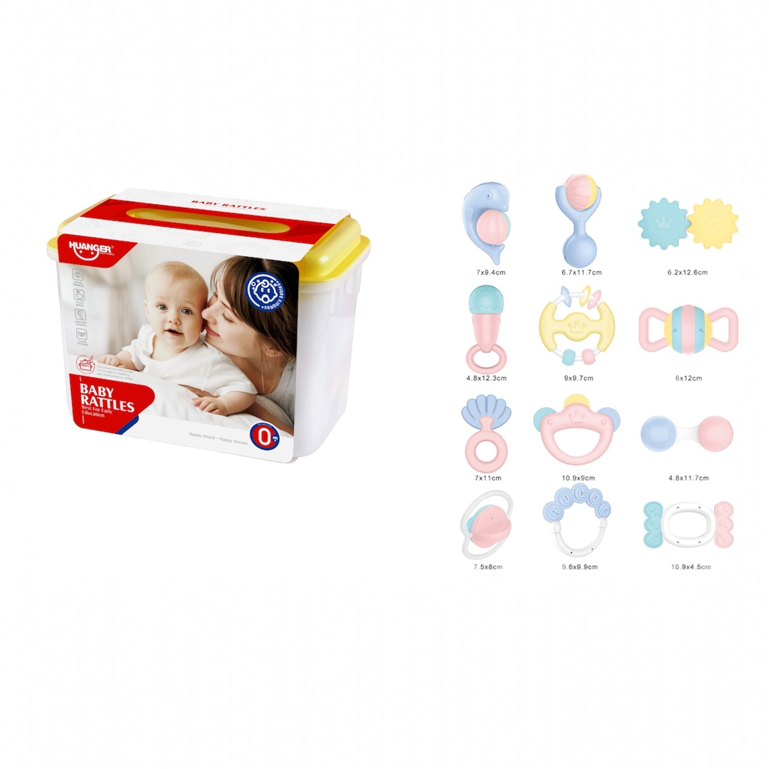 kit de sonajeros (12 piezas)