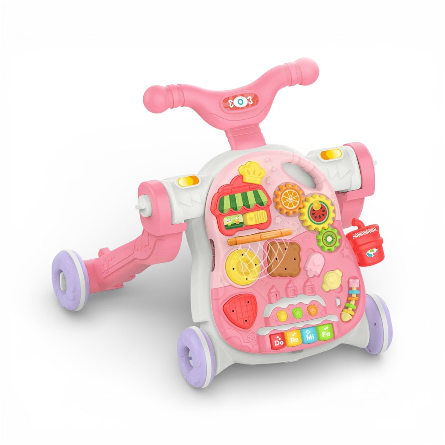 Caminadora y mesa de actividades