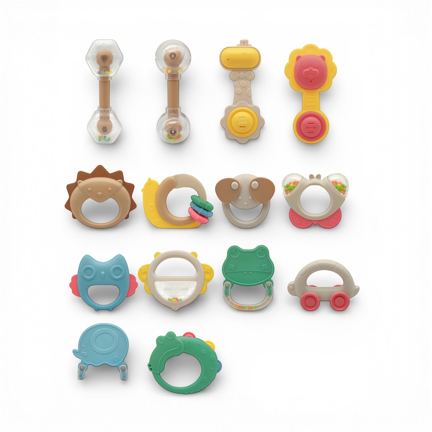 Kit sonajeros mordedores (14 piezas)